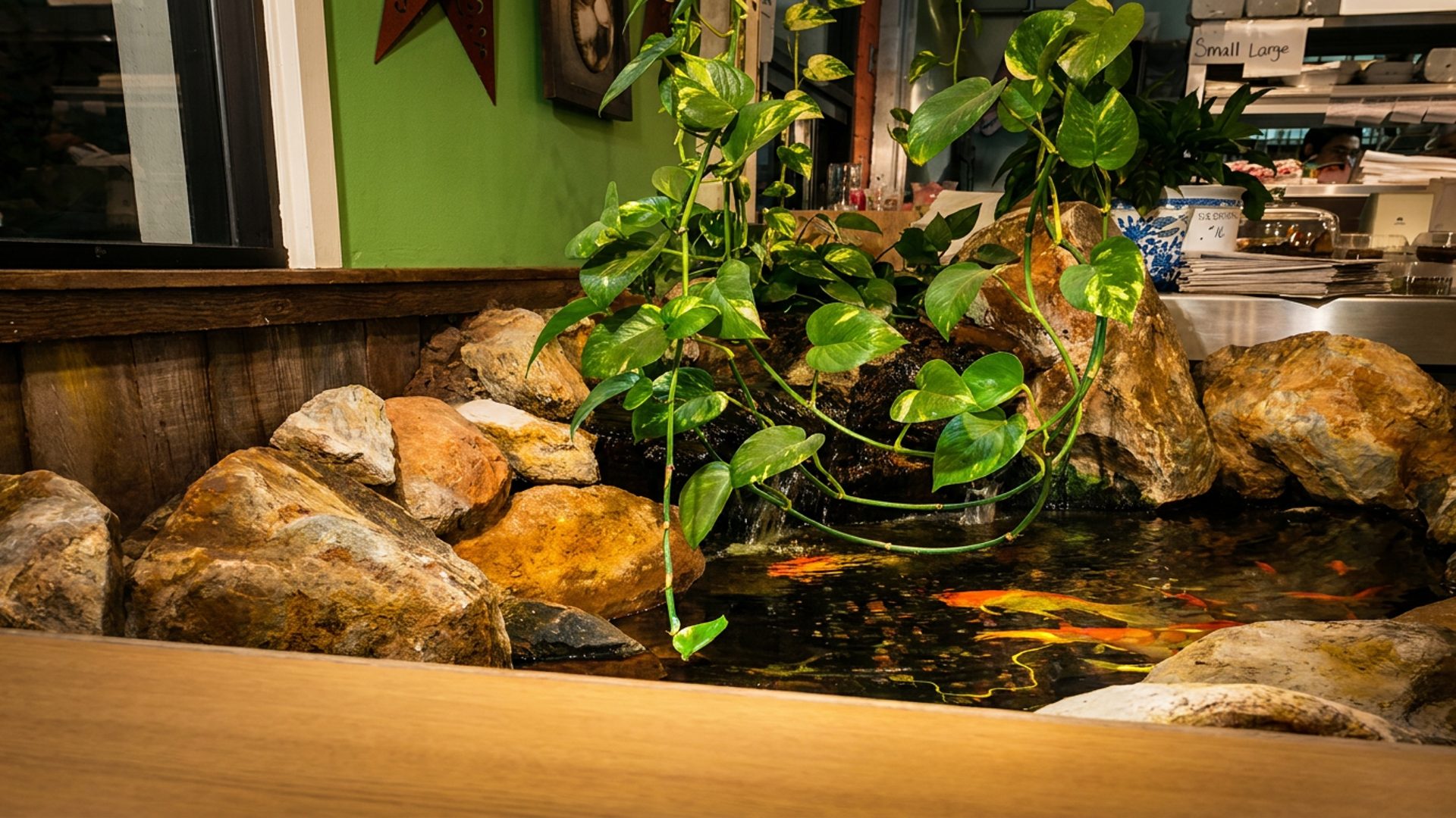 The koi pond